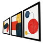 Wallity Cuadro Decorativo Enmarcado en MDF de 3 Piezas (38 x 53 cm)